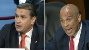 Cory Booker and Todd Blanche