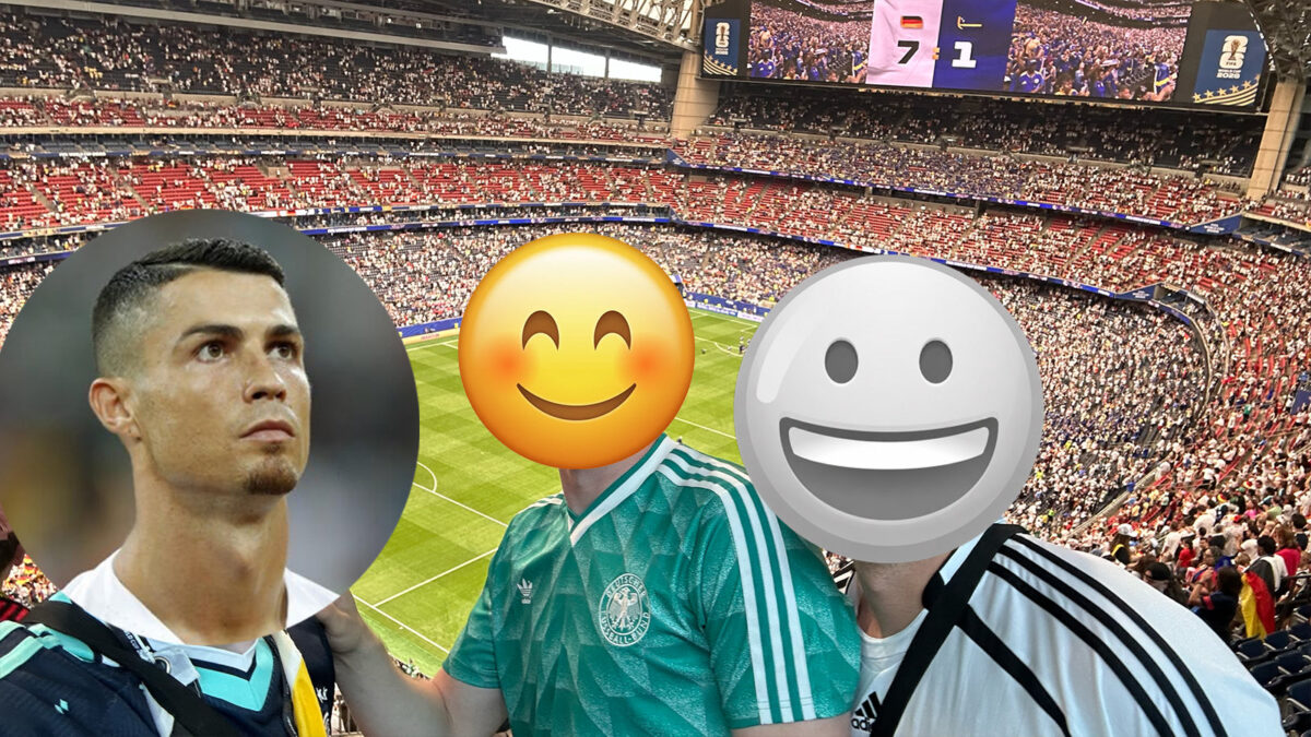 German tourist Freddy and friends at World Cup