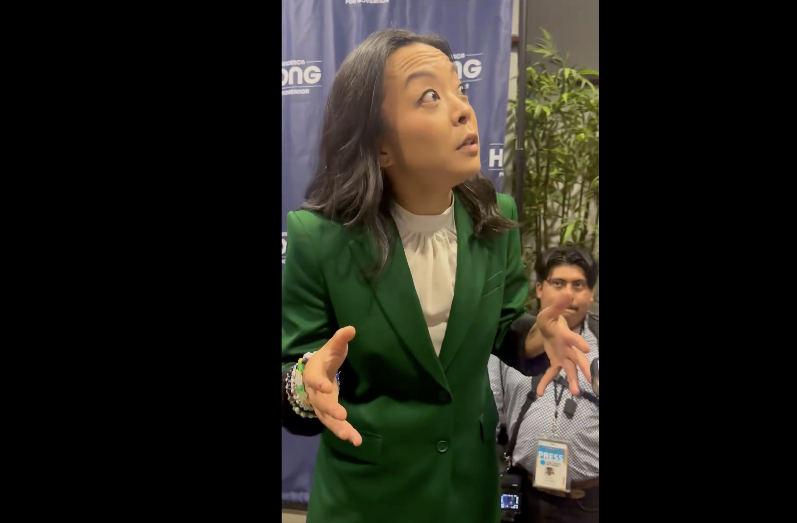 Francesca Hong is asked about defunding the police.