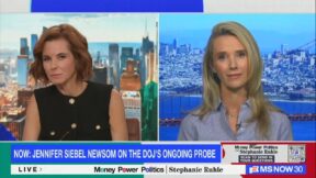 Stephanie Ruhle and Jennifer Siebel Newsom