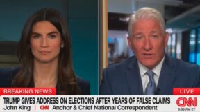 Kaitlan Collins and John King
