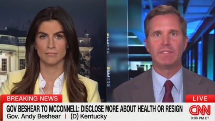 Kaitlan Collins interviewing Andy Beshear on CNN