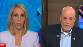 Dana Bash hosting Inside Politics on CNN (L)/Mark Levin hosting Life, Liberty, and Levin on Fox News (R)