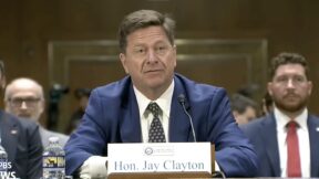 Jay Clayton during senate confirmation hearing