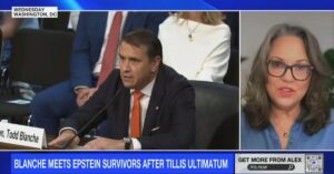 Jess Michaels talking about Todd Blanche meeting on MS NOW