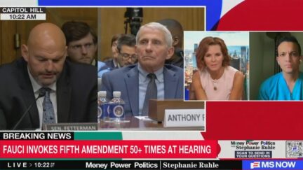 Stephanie Ruhle interviewing Dr. Vin Gupta on MS NOW