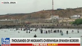 Footage from Cueta, Spain on Fox News