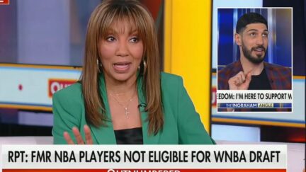 Arthel neville on outnumbered and enes kanter freedom, inset, on laura ingraham