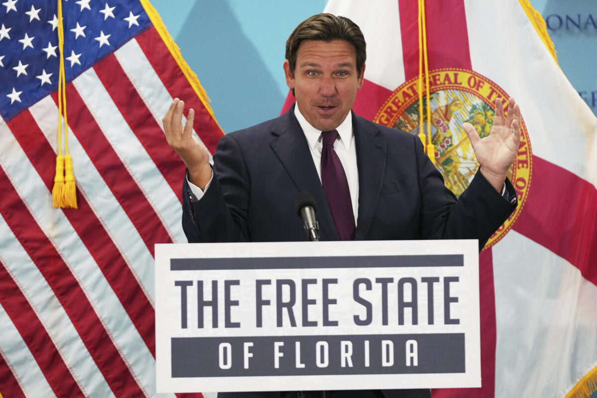 Florida Gov. Ron DeSantis and the "Free" state of Florida