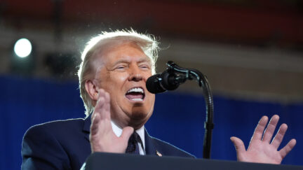 President Donald Trump speaks at Rockland Community College, Friday, May 22, 2026, in Suffern, N.Y.
