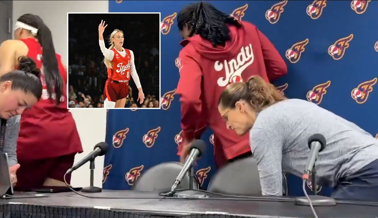 Indiana Fever players and the head coach run off after PR shuts down a question on Sophie Cunningham