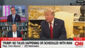 Jake Tapper interviewing Don Bacon on CNN