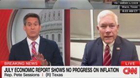 John Berman interviewing Pete Sessions on CNN