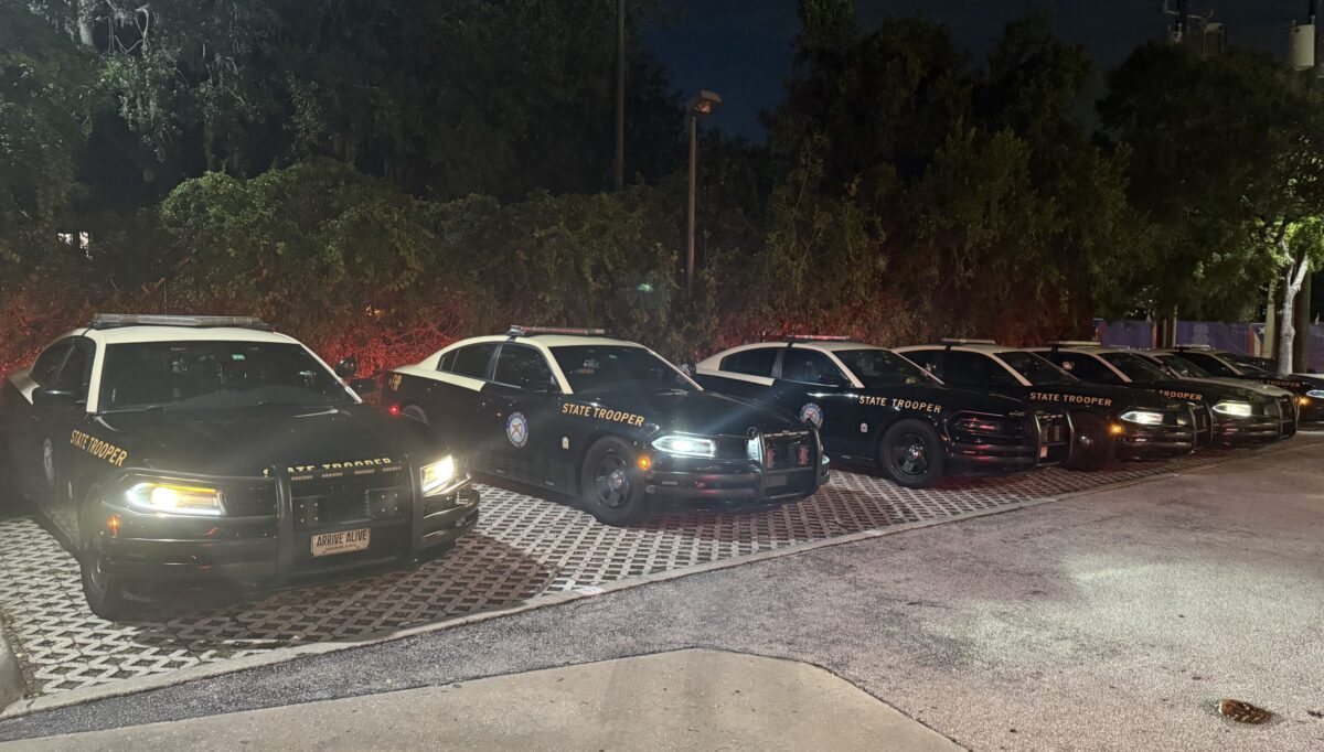 FHP vehicles at Dunkin