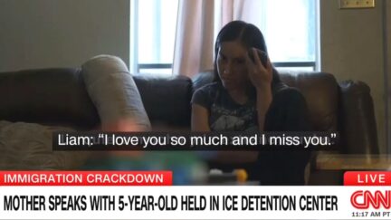 Liam Tadeo mother speaking to him by phone on CNN
