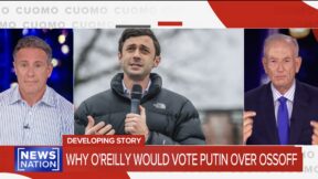 chris cuomo ossoff and bill o'reilly in a split screen