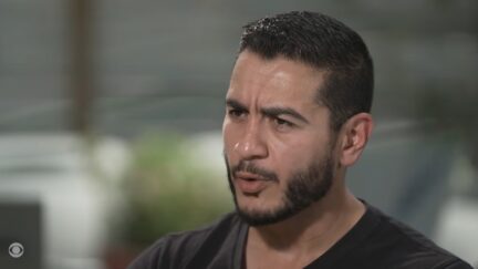 Abdul El-Sayed being interviewed on CBS News