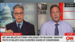 Jake Tapper interviewing Max Miller