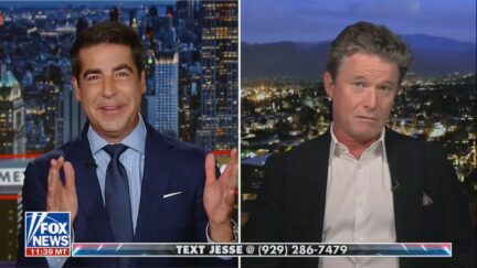 jesse watters and billy bush in a split screen