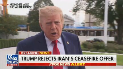 trump talking to reporters