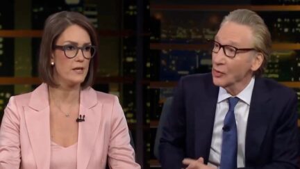 Bill Maher and Jessica Tarlov debating on Real Time