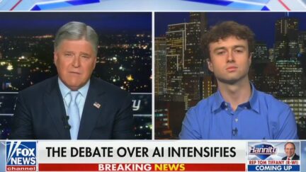 Sean Hannity interviewing Jacob Coxon