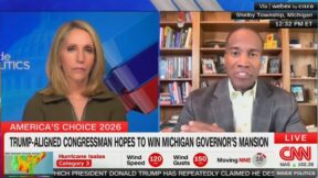 Dana Bash interviewing John James on CNN