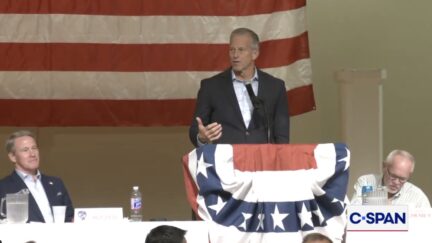 thune speaking at podium at ohio event