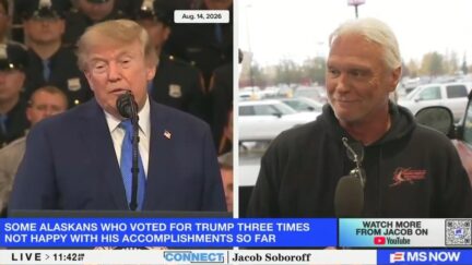 Alaskan Trump voter speaking on MS NOW