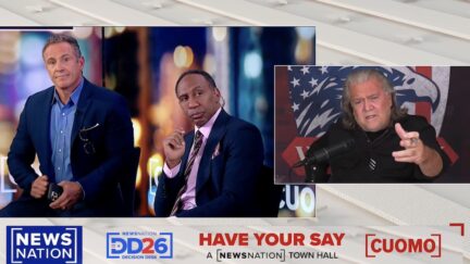 Chris Cuomo, Stephen A. Smith, Steve Bannon at NewsNation town hall